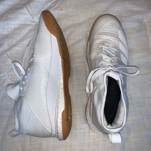 ADIDAS White Mid Volleyball Shoe